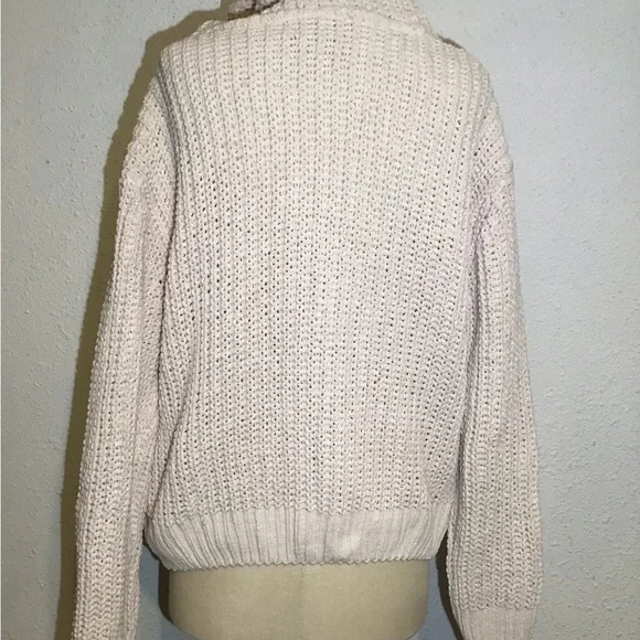 Pol chunky knit hoodie pullover sweater size medium - Picture 5 of 5